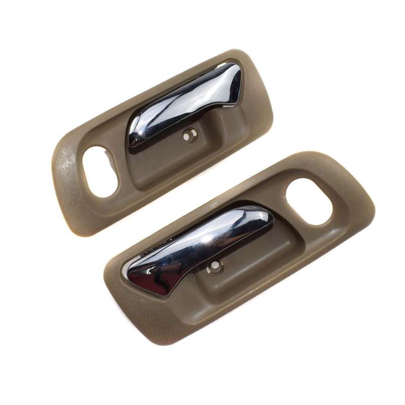 Front Pair Beige Interior Door Handles For 1998-2002 Honda Accord Sedan Odyssey