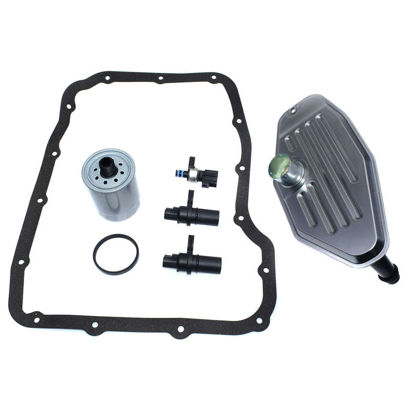 Transmission Sensors With 4WD Filter KIT Pan Gasket For 45RFE 545RFE 68RFE 99-UP