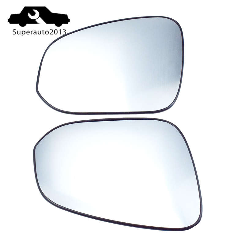 Pair Left Right Side Mirror Glass w/Back Heated For Toyota Hilux RAV4 2015-2022