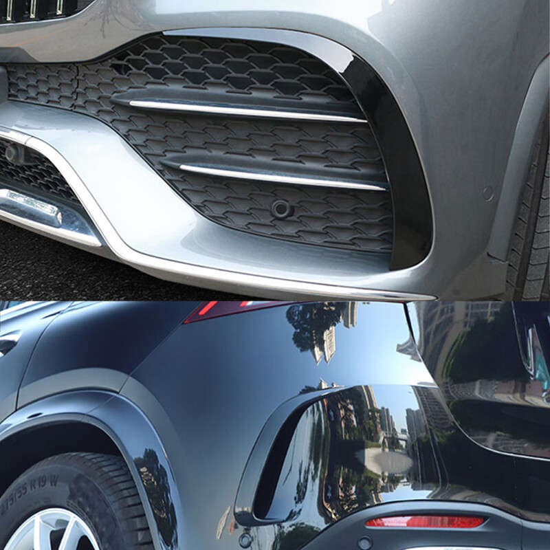 4pcs Front Rear Fog Light Eyebrow Cover Trim Fit for Mercedes Benz GLE W167 V167
