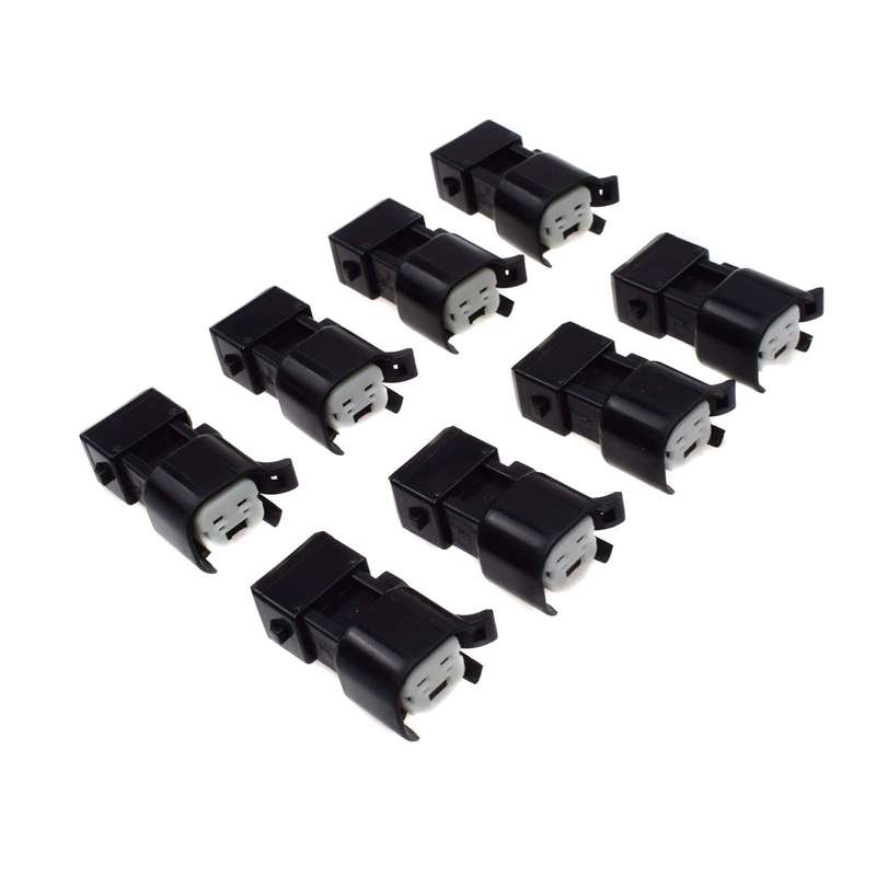 For USCAR EV6 & EV14 Female to EV1 Male Fuel Injector Connectors Adapters 8pcs
