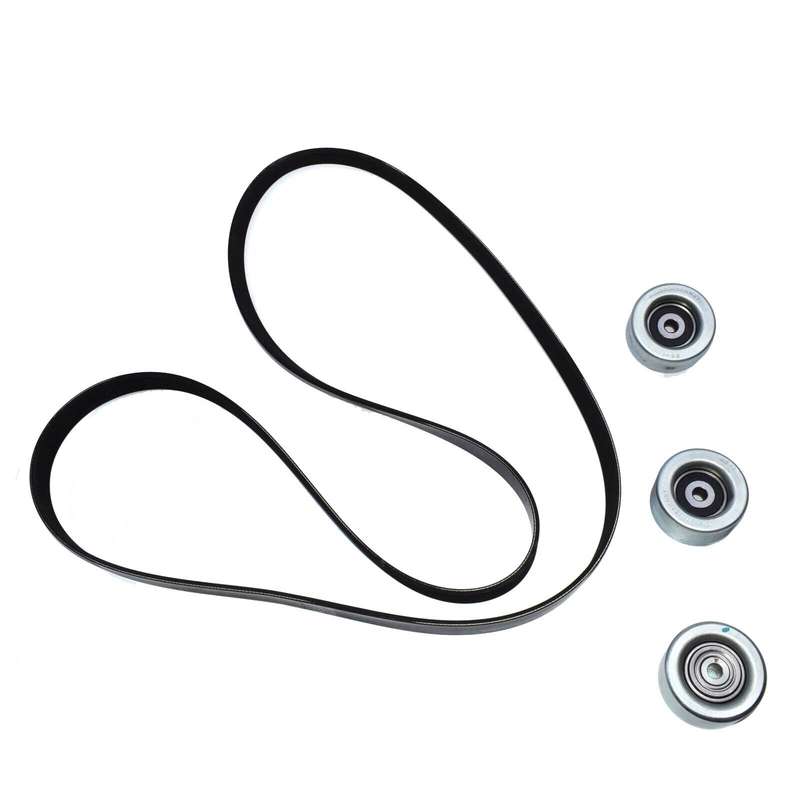 New 4PCS Drive Belt & Idler Pulley Kit For 2005-2014 Toyota Tacoma V6 4.0L 1GRFE