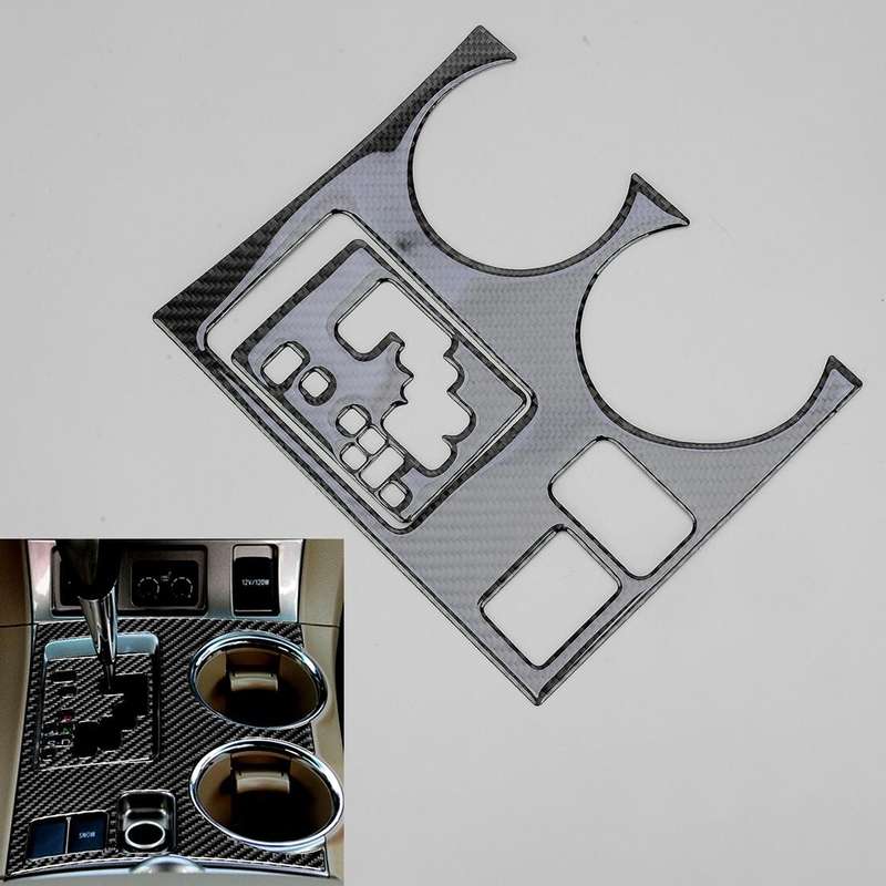 Carbon Fiber Gear Shift Frame Cover Trim Fit for LHD Toyota Highlander 08-13