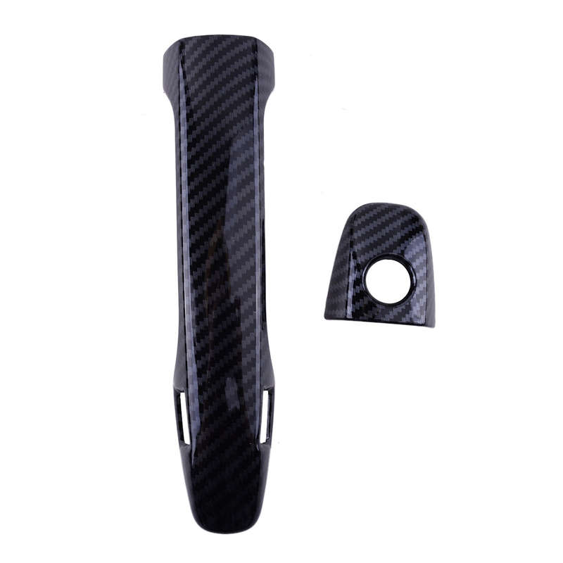 ABS Carbon Fiber Style Door Handle Cover Trim fit for Subaru Legacy Levorg 15-18