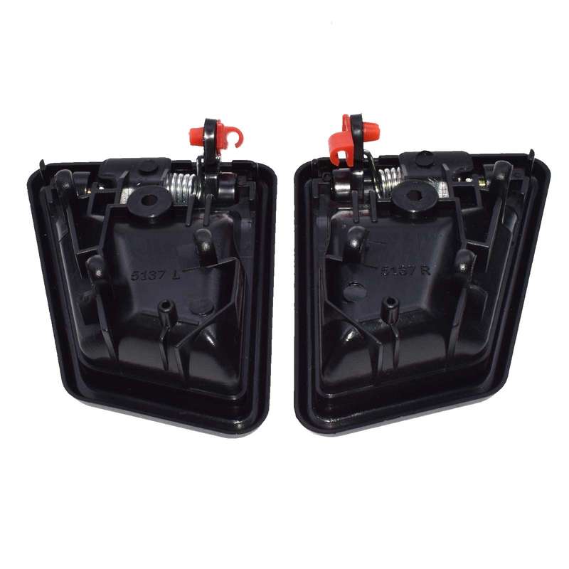 Black Front Rear RH LH Interior Door Handle Pair for 89-98 Suzuki Sidekick NEW