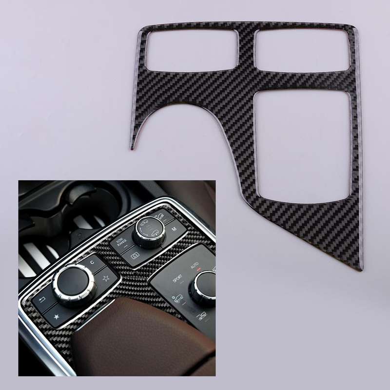 Carbon Fiber Multimedia Panel Cover Trim fit for Mercedes Benz GLE GLS ML Class
