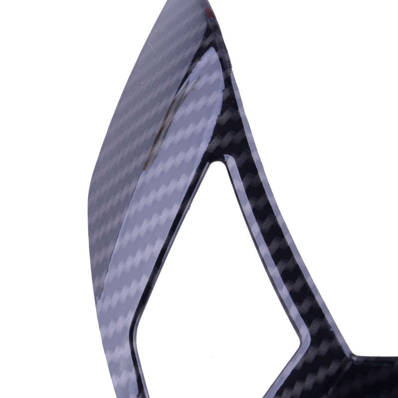 Carbon Fiber Style Steering Wheel Button Cover Fit For BMW 5Series E60 E61 03-10