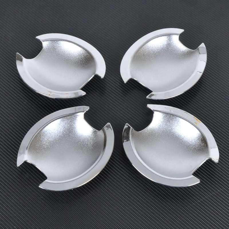 4PCS Chrome Door Handle cup Bowl Cover Fit for Mitsubishi Outlander Lancer 08-12