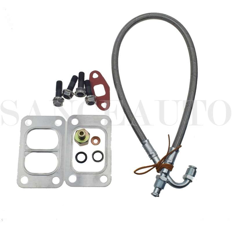 Turbo Oil Feed Line Tube For Dodge Ram 5.9L Cummins 12V 89-98 W/ Connectors Set