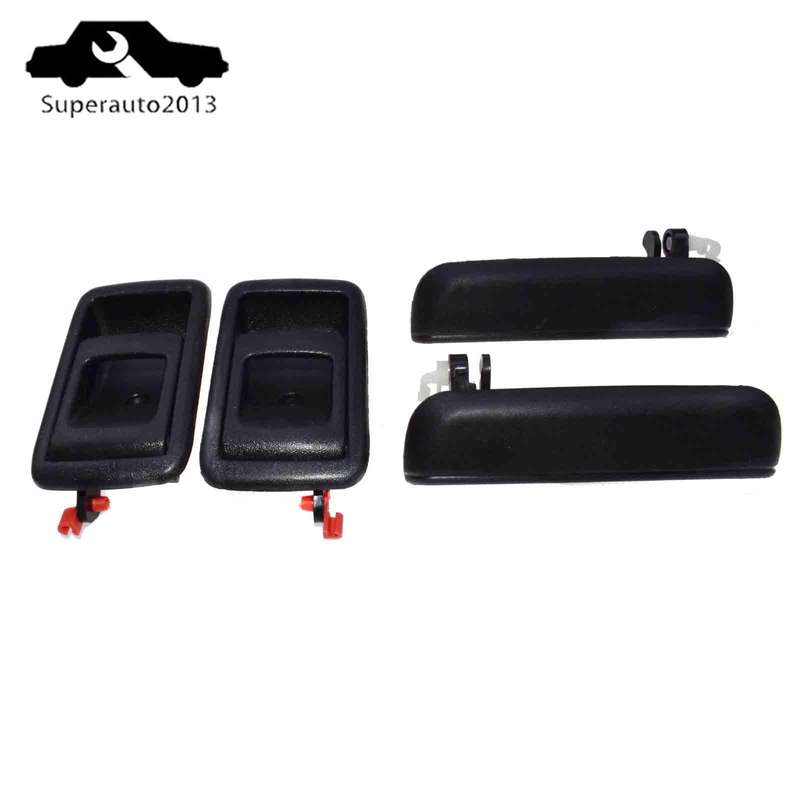 4PCS Exterior & Interior Door Handle Front Left Right For Toyota Tacoma Tercel