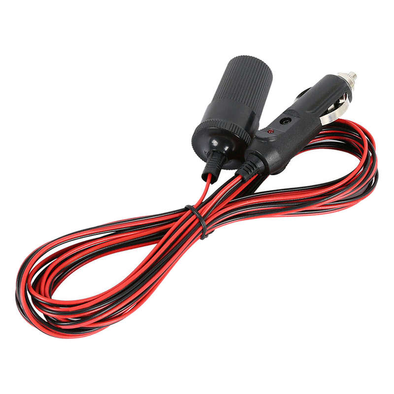 Car 1x Cigarette Lighter Socket Extension Cord Cable 16 ft Universal