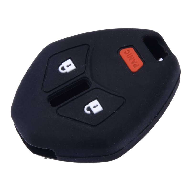 2pcs Silicone Remote Key Fob Case Fit For Mitsubishi i-MiEV Lancer Endeavor
