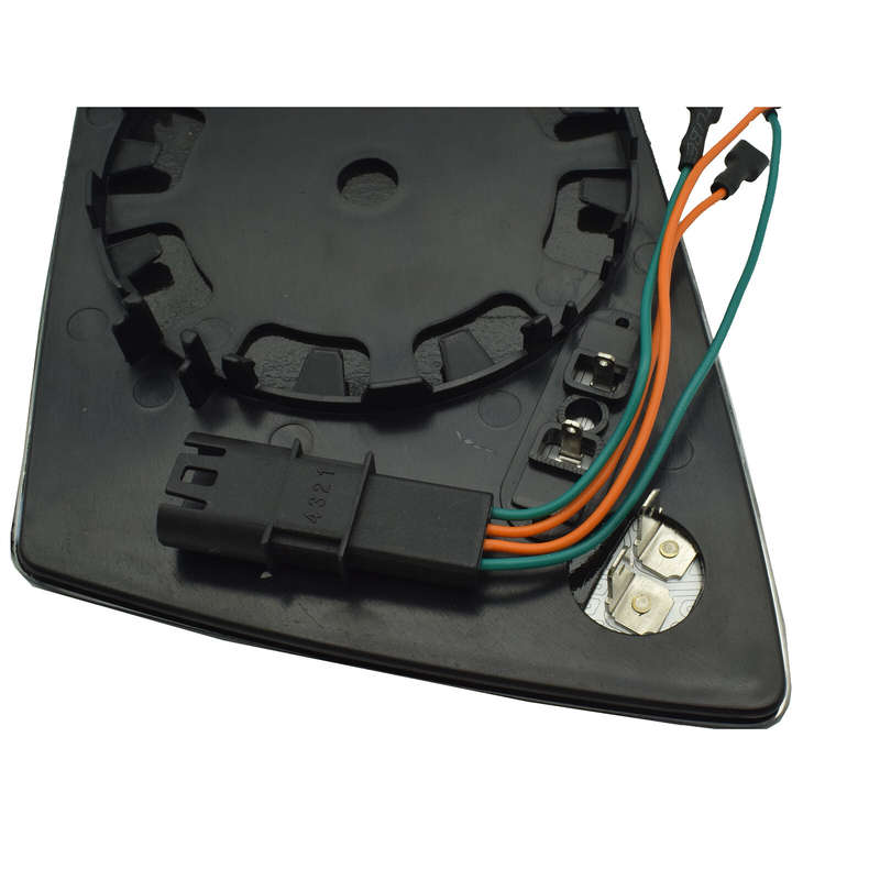 Right 4Pin Door Mirror Glass W/ Connector Heated For BMW E60 E61 E63 E64 2003-10
