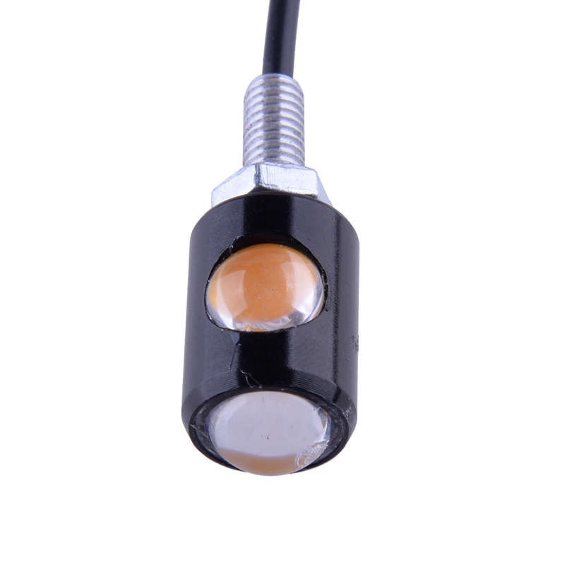 1Pair Mini Bolt LED Motorcycle Turn Signal Blinker License Plate Lights
