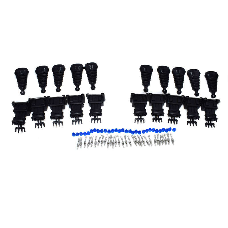 Set of 10 For VW Audi Porsche Volvo BMW Seat New 3 Pin EV1 TPS IAC Connector Kit