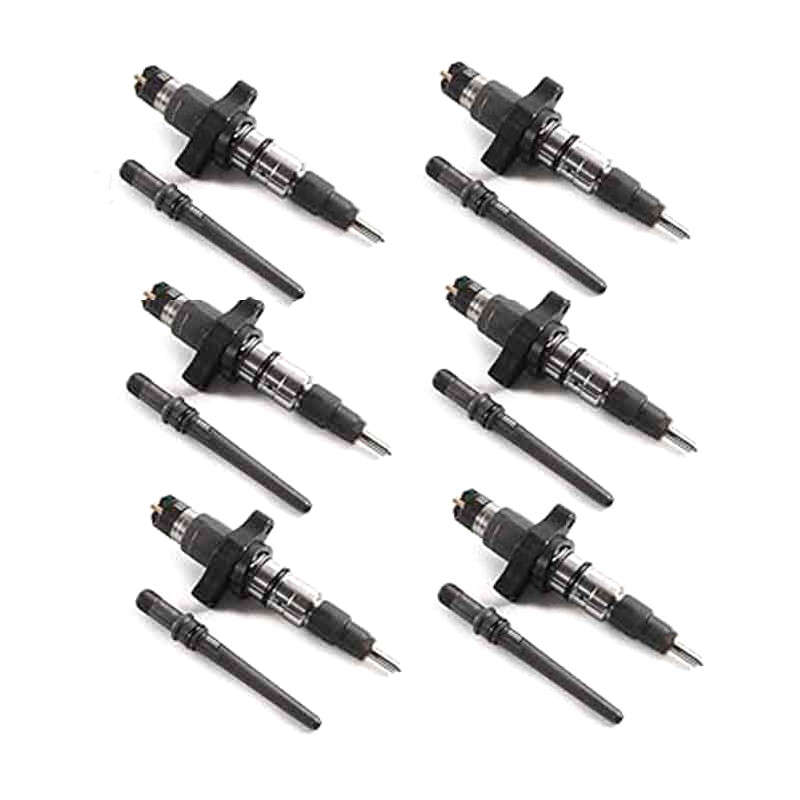 6Pcs Fuel Injector 0445120255 Fit For Bosch Dodge Ram2500 3500 Cummins 5.9L
