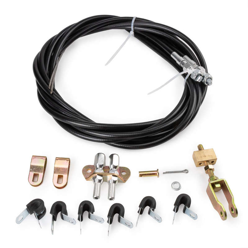 Emergency Brake Cable Kit Fit Floor Mount Parking Disc Drum For Wilwood 330-9371