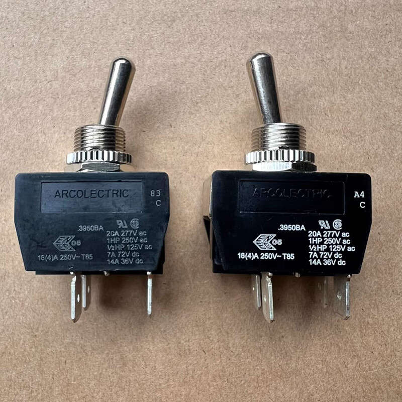 1PCS New Arcolectric .3950BA 20A 277V 1HP 250V Second Gear 4 Pin Toggle Switch