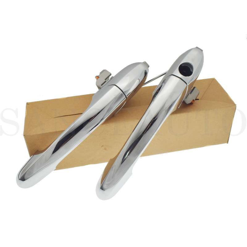 Left Right Chrome Outside Door Handle For Fiat 500 07-20 Alfa Romeo 147 00-10