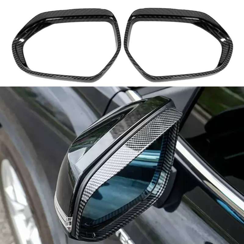 CarbonFiber Style Side Mirror Rain Eyebrow Cover Fit For Toyota Corolla2019-20