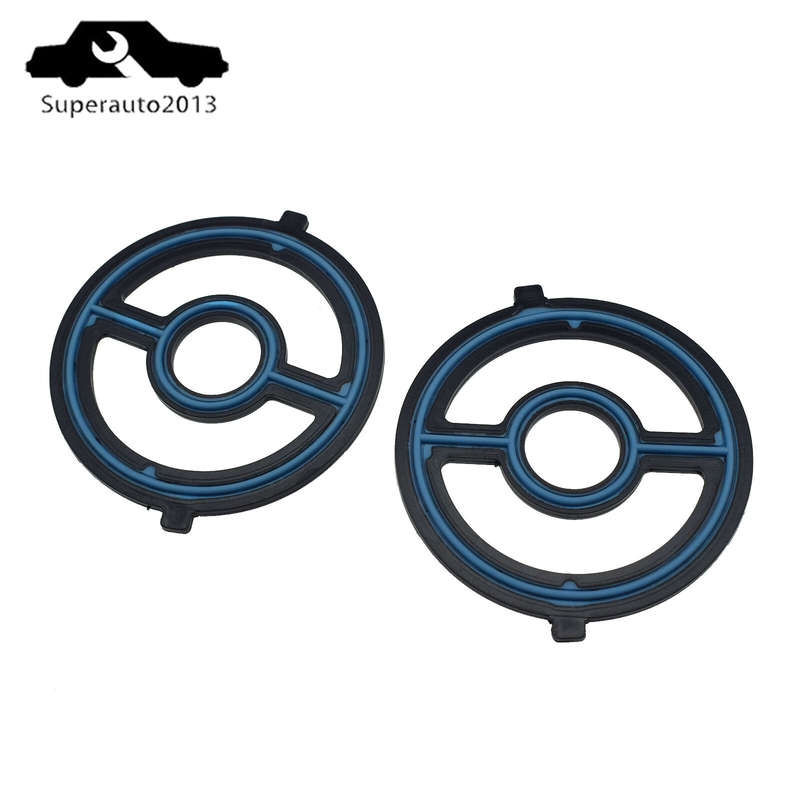 2PCS Engine Oil Cooler Gasket Seal For Mazda MX-5 Miata CX-7 6 Tribute 3 5 New