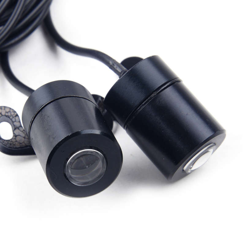 2x LED Angel Wing Shadow Projector Motorcycle Underbody Lamp Welcome Light Part
