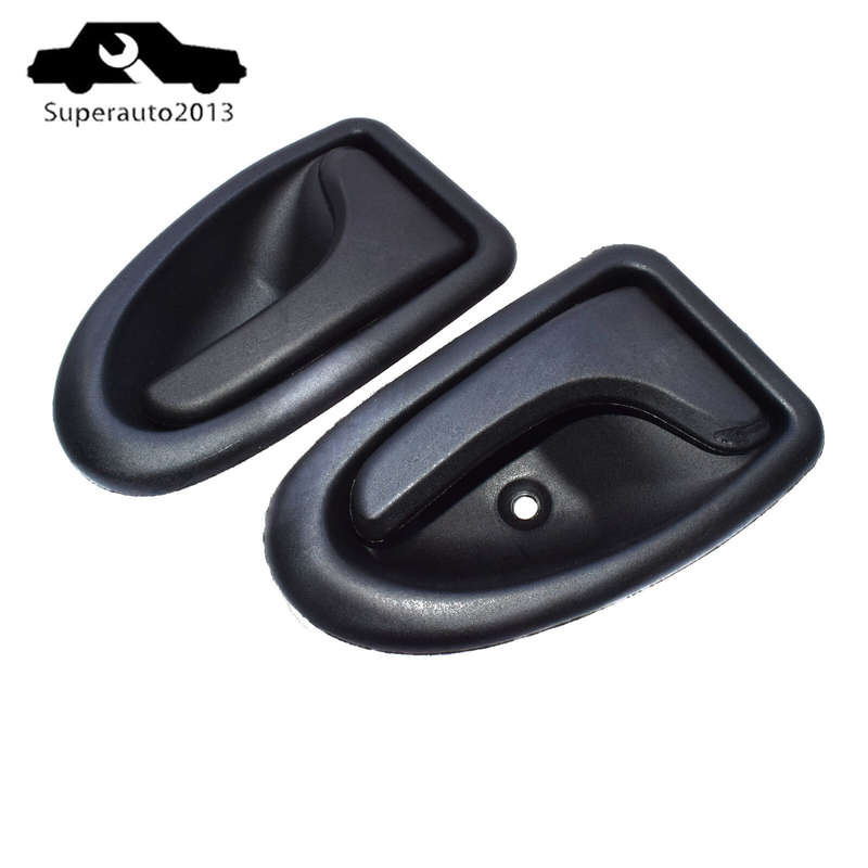 Pair Inside Door Handle Left & Right Side For Renault Clio Megane Scenic Trafic