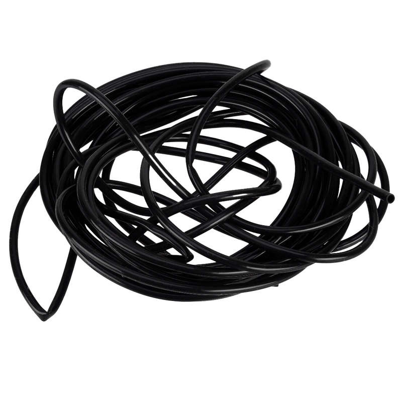 1x Black Universal Silicone Air Vacuum Hose Line Pipe Tube 20 Feet Use