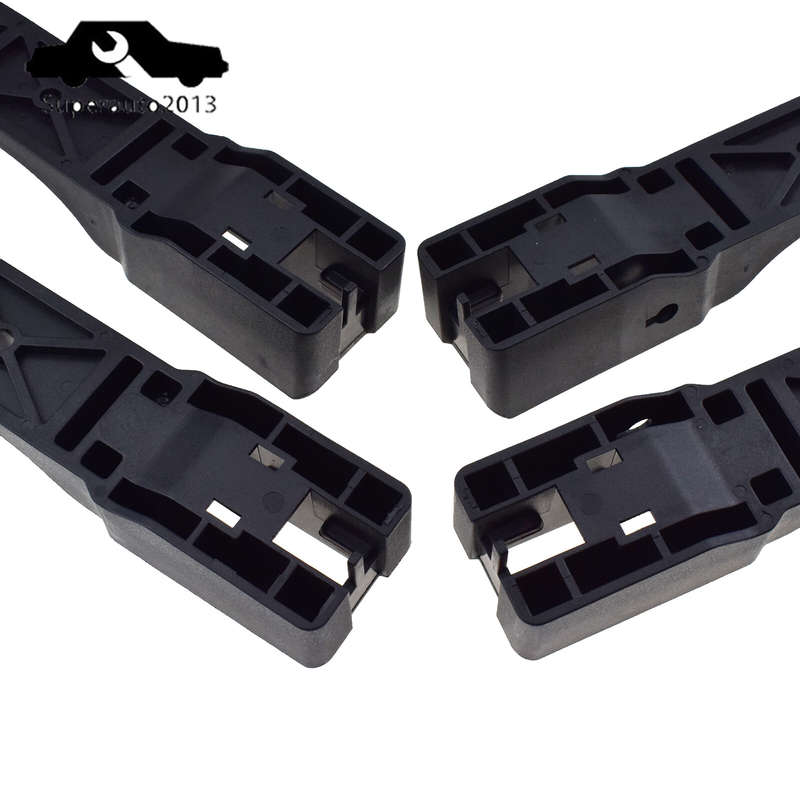 4X Front Rear Left Right Side Door Handle Base Black For Kia Sportage 2005-2010