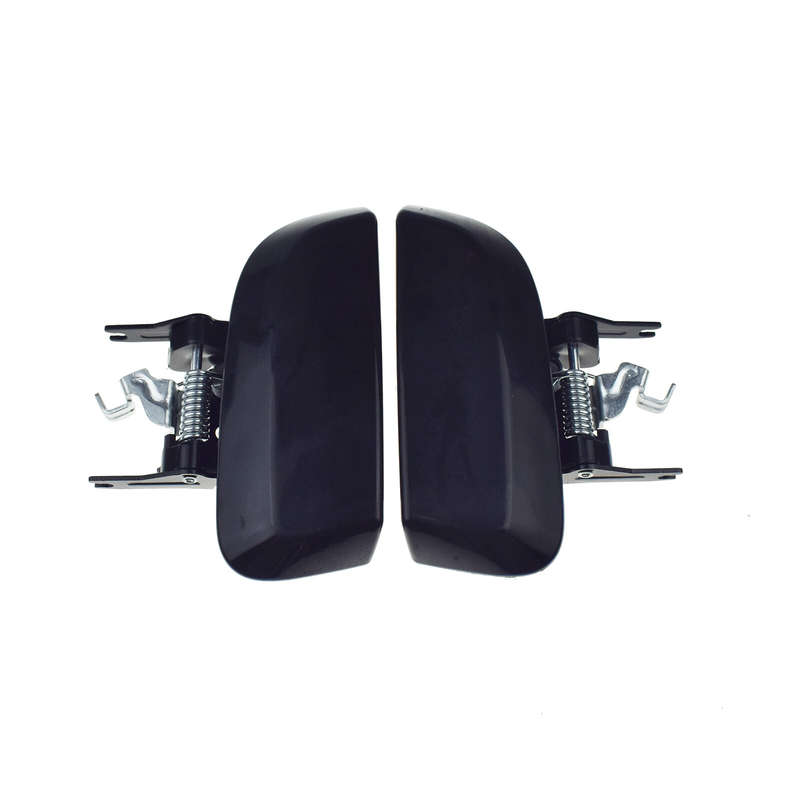 Pair Exterior Door Handle Rear Right & Left Black For 2005-12 Nissan Pathfinder
