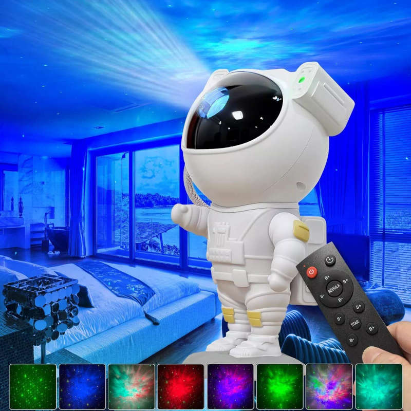 Night Light Projector Lamp Starry Galaxy Space Nebula Star Astronaut LED Remote