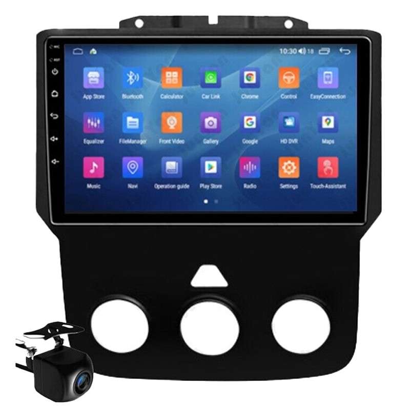 9" Car Radio Touch Screen Stereo GPS Navigation With Camera Fit For Dodge Ram
