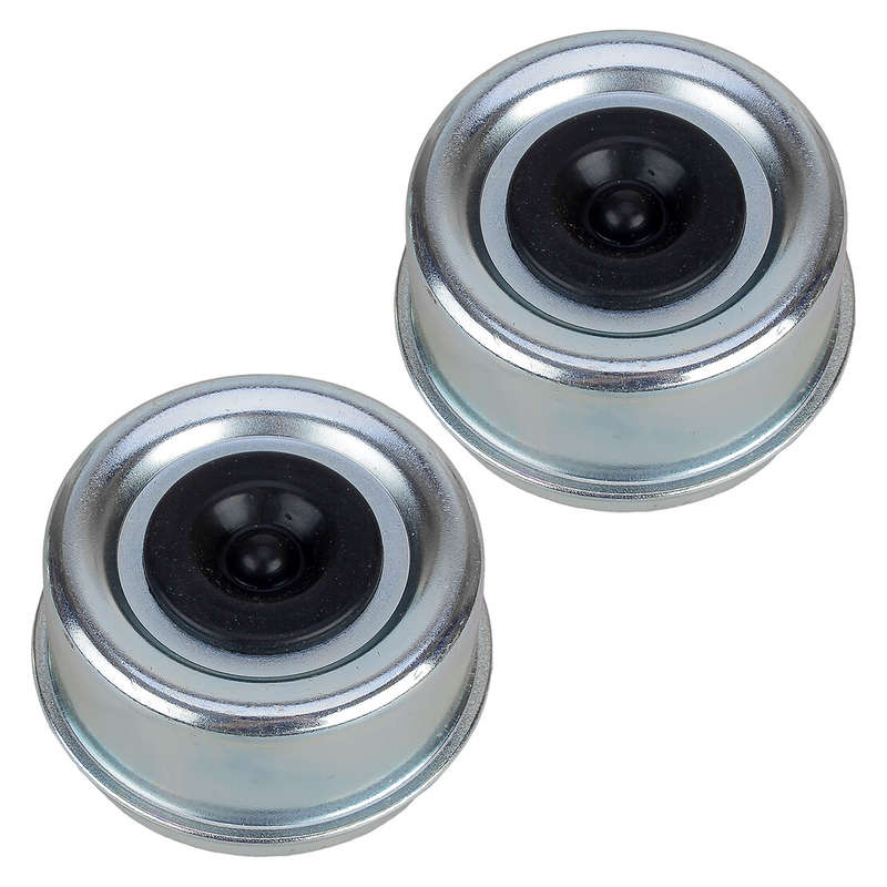 2x 1.98" Trailer Camper RV Camper Axle Dust Cap Grease Cover Extra Plug New