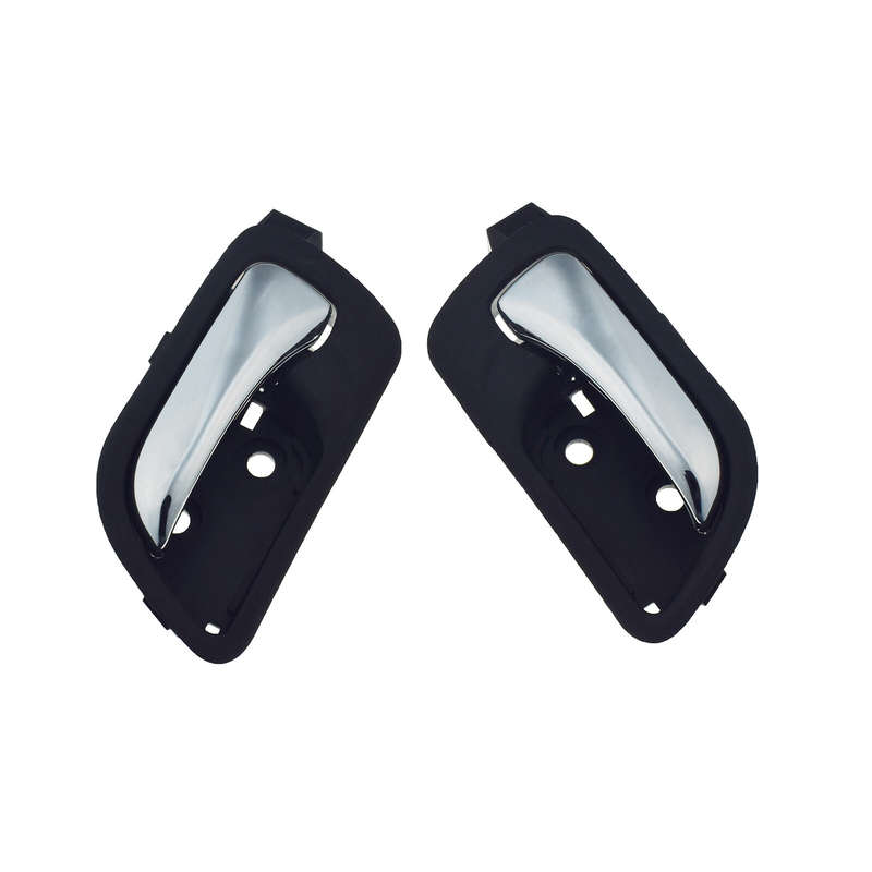 2PCS Interior Door Handle Front Left And Right w/Chrome For 2003-07 Honda Accord