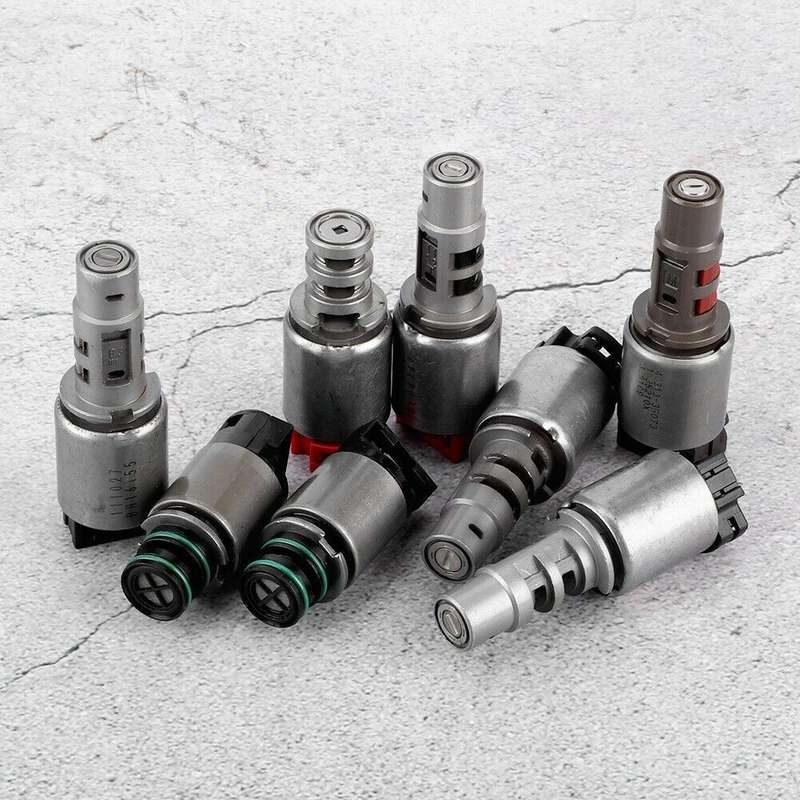 8Pcs A6MF1/2 A6LF1/2/3 Transmission Solenoids Kit For Hyundai Kia Chevrolet