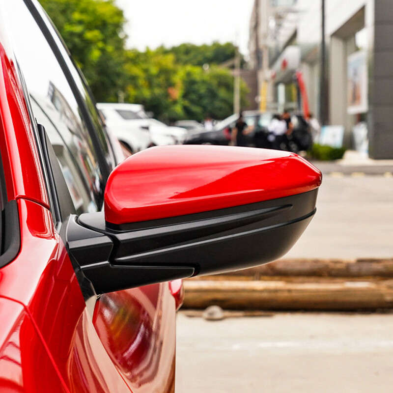 Red 2pcs Side Mirror Cap Cover Replacement fit for Honda Civic 16-2020