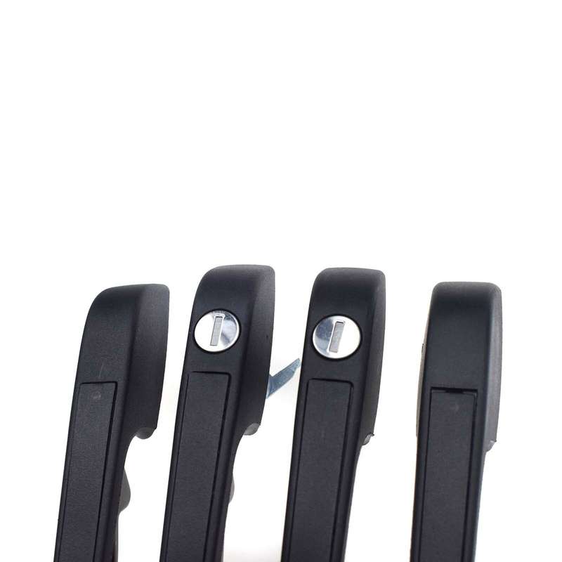 4PCS Door Handles Exterior Front Rear Set w/ 2 Same Keys For VW Volkswagen Golf