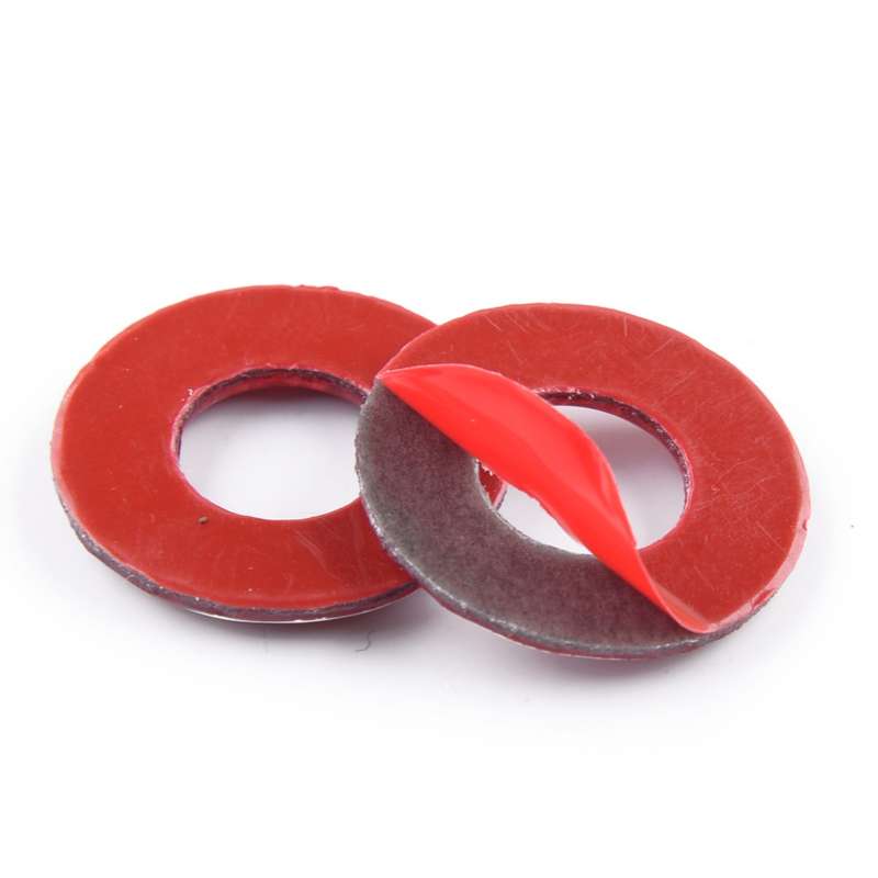 2pc Carbon Fiber Red Door Lock Pin Cover Ring Fit for Dodge Challenger 2008-2014