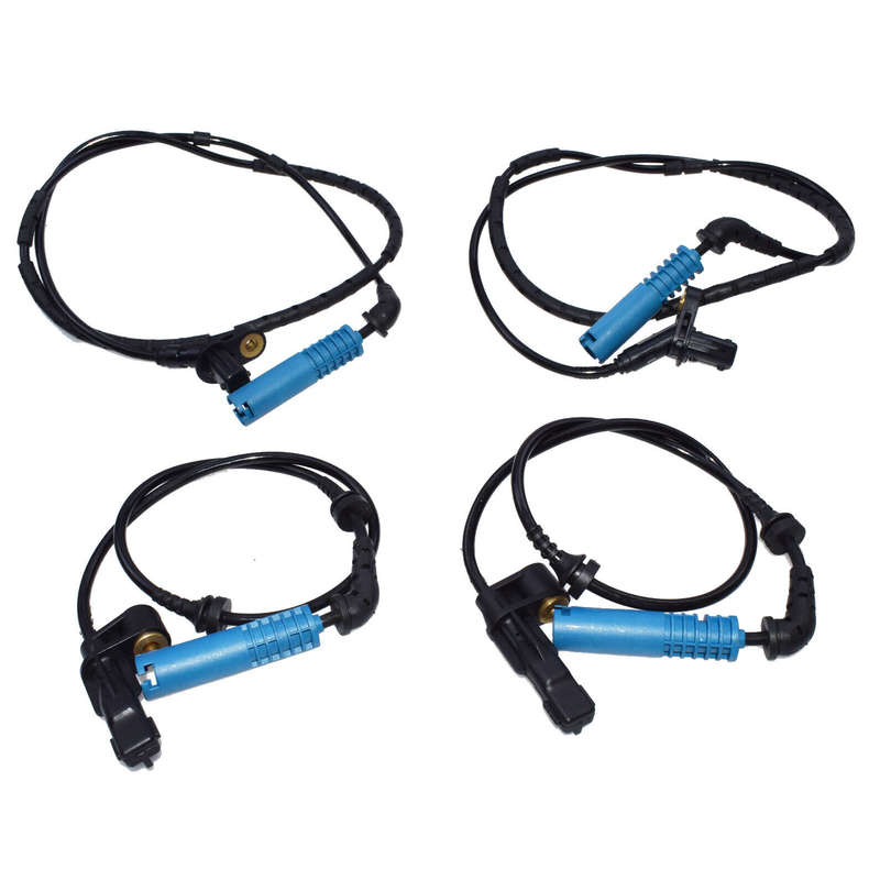 4 PCS ABS Wheel Speed Sensor Front Rear For BMW 320i 323ci 323i 34526752682 New