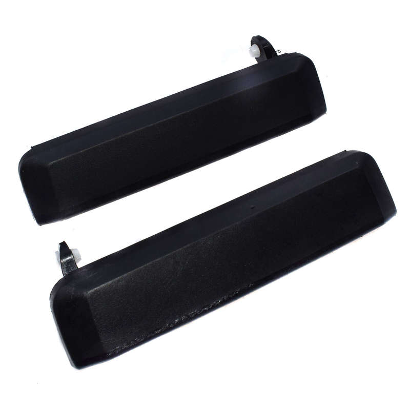 2PC Front Left & Right Outside Door Handle Black For Nissan Truck Pickup 1987-97