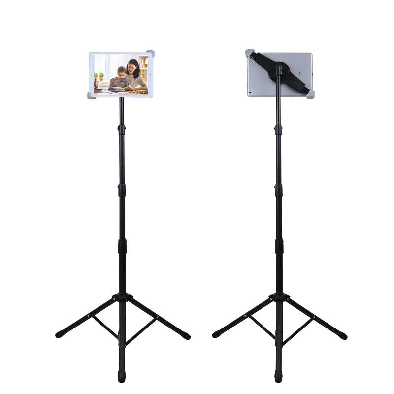 Ipad Tripod Stand, Height Adjustable iPad Stand Floor, Holder Stand with 36