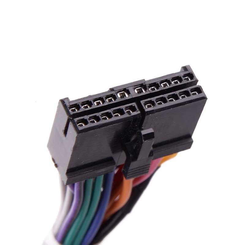 New 20 Pin Wiring Harness Plug for 1 2 DIN Android Stereo Radio DVD Power Cable