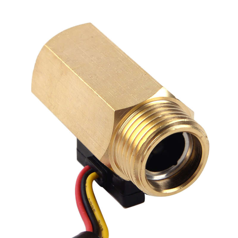 New G1/2" Water Liquid Flow Hall Sensor Switch Flow Meter Flow Control