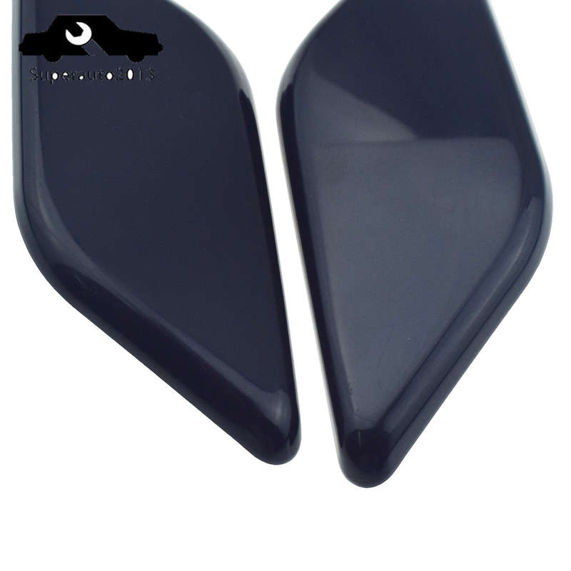 2X Left Right Headlight Washer Nozzle Jet Cover Black For VW Tiguan 2008-11 New