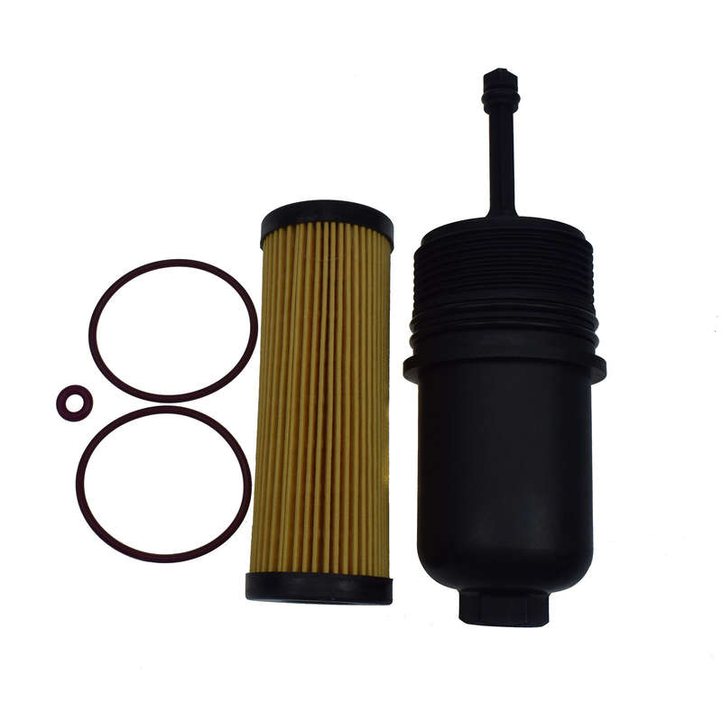 2PCS For 17-20 Ford Fusion & 15-20 F150 2.7L V6 Oil Filter & Cap Lid Cover Kit