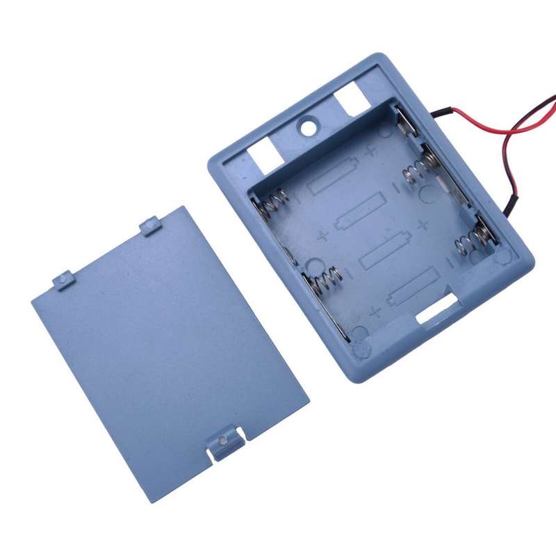 2pcs 4 AA Battery Holder Storage Box for Safety Box, Values Safe