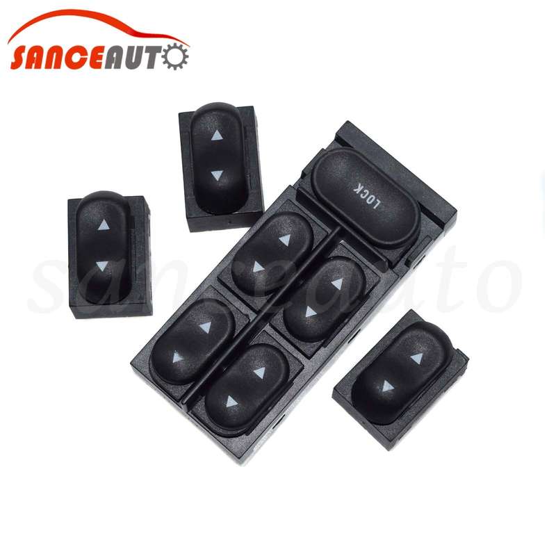 1 Main+3 Single Power Window Switch For Ford Mustang 94-04 F4ZZ14529A F4ZZ14529B