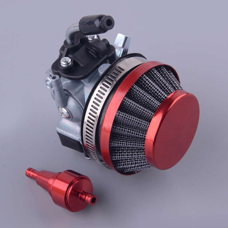 Racing Carburetor Air Fuel Filter Fit For 2stroke 49cc 50 60 80cc Motorized Bike