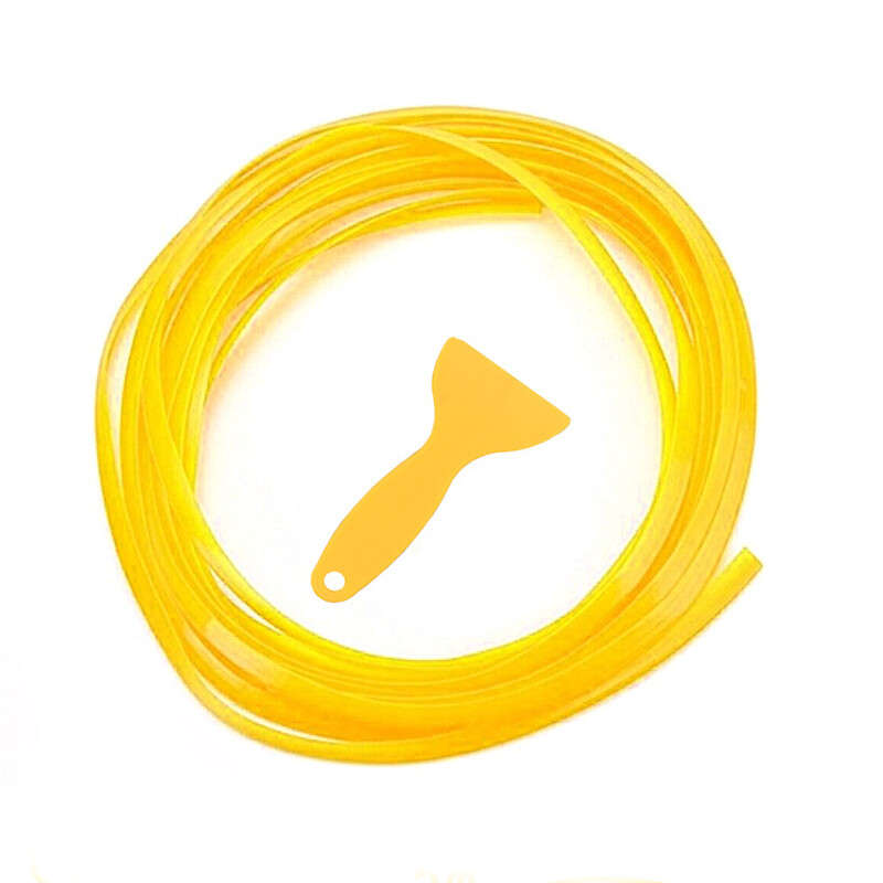 Yellow Car Interior Door Panel Edge Gap Molding Trim Strip Line