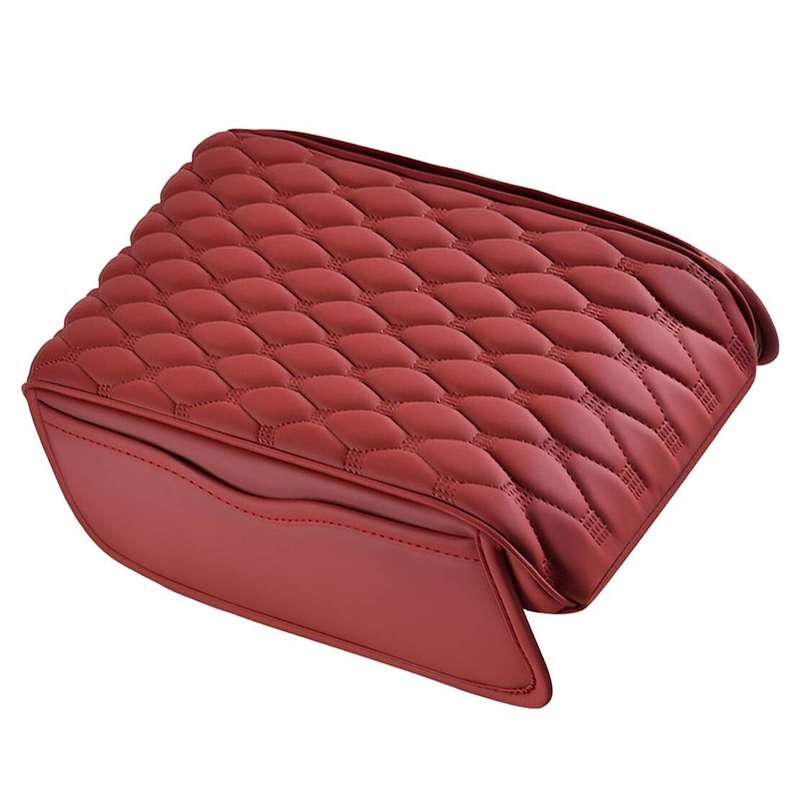 Car Center Console Seat Armrest Cushion Box Cover Protector With Side Pockets